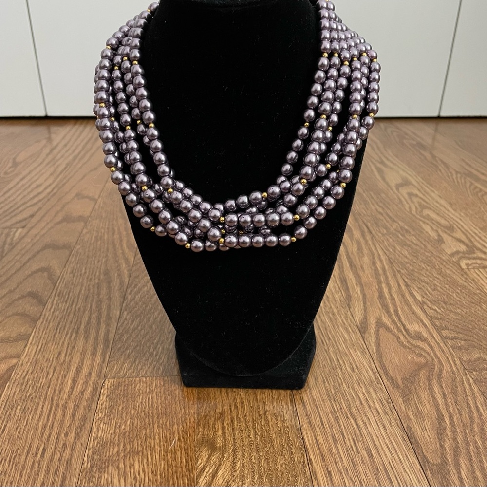 Kenneth Lane Multistrand Faux Pearl Necklace